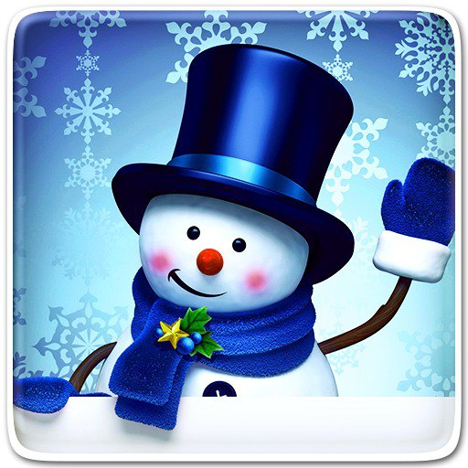 Иконка приложения Новогодние аватарки Снеговики