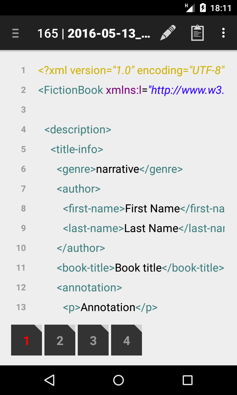 Скриншот приложения «XML Редактор» №5