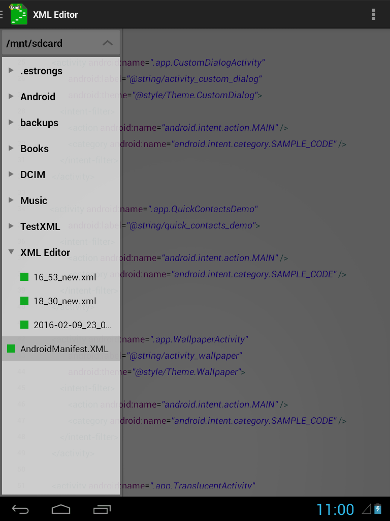 Скриншот приложения «XML Редактор» №1