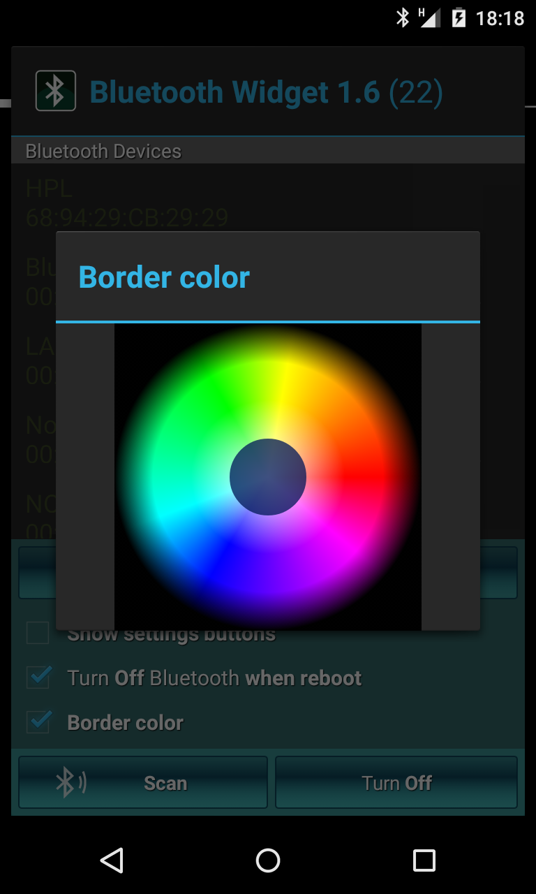 Скриншот приложения «Bluetooth On/Off Виджет» №4