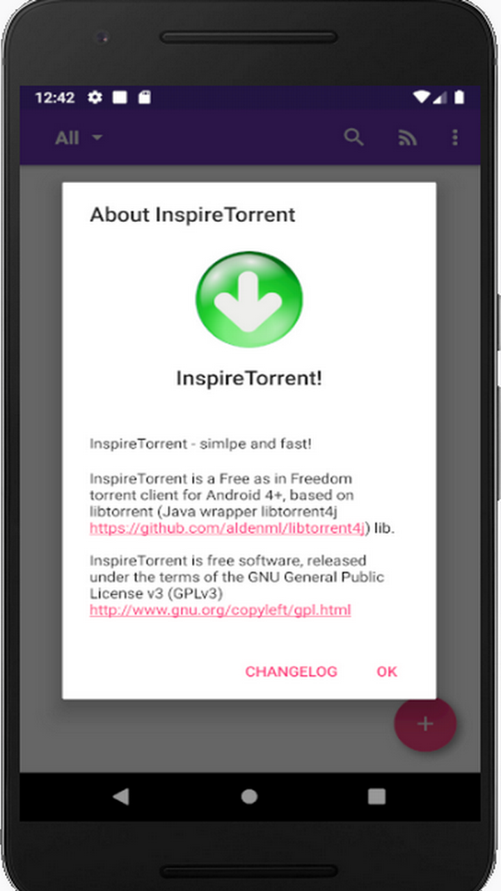 Скриншот приложения «InspireTorrent» №1